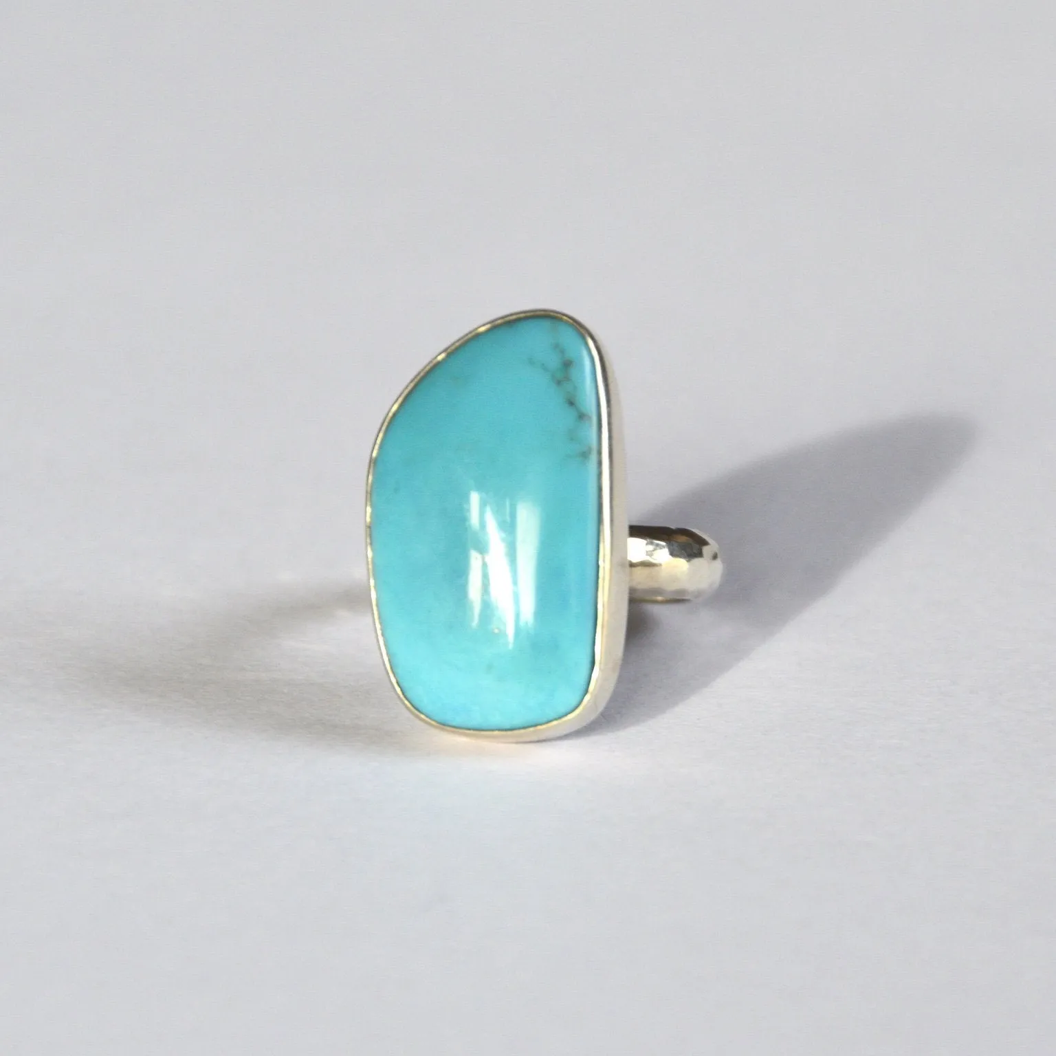 Vivid Blue Turquoise Ring