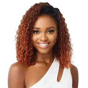 WET & WAVY DEEP CURL 14″ | Quick Weave Synthetic Half Wig